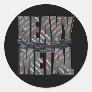 Sticker Rond métal lourd