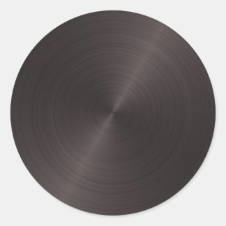 Sticker Rond Métal noir