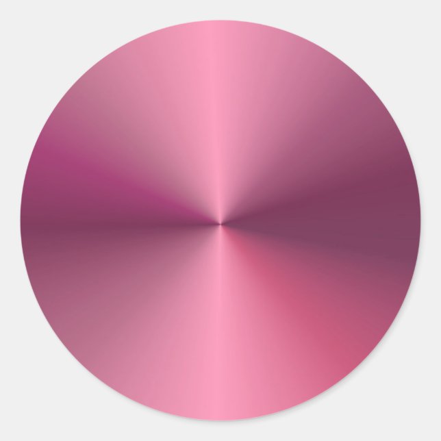 Sticker Rond Metallo Blank Elegant Rose Modèle tendance (Devant)