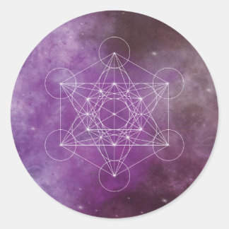 Sticker Rond Métatron, chakra, zen, géométrie sacrée, angel