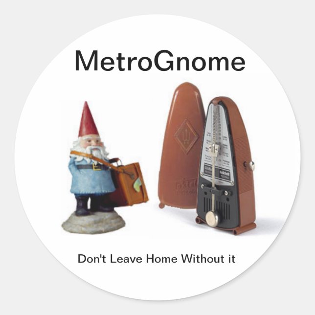Sticker Rond MetroGnome (Devant)
