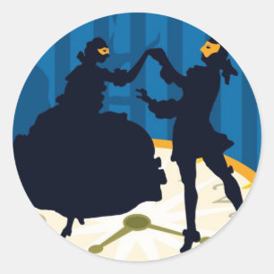 Sticker Rond Meurent Fledermaus, opéra