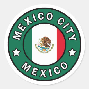 Sticker Rond Mexico City Mexico