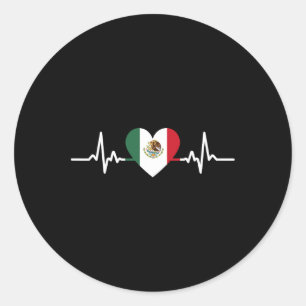Sticker Rond Mexique Drapeau Fête de l'Indépendance Mexicaine F