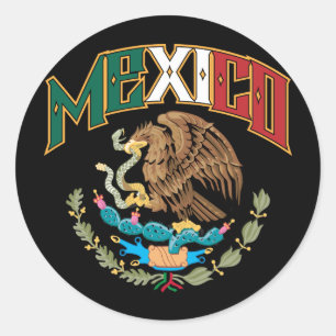 Sticker Rond Mexique Grand et audacieux