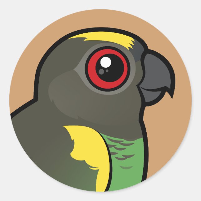 Sticker Rond Meyer's Parrot (Devant)