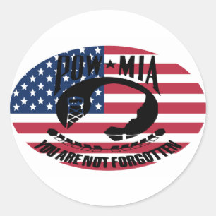 STICKER ROND MIA ~ POW VOUS N'ÊTES PAS OUBLIÉ
