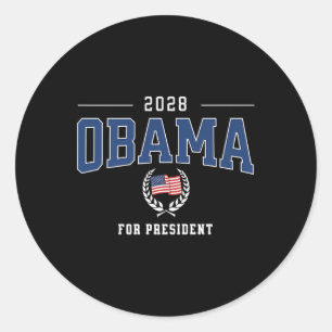 Sticker Rond Michelle Obama 2028 Pour Patriote Démocrate Présid