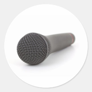 Sticker Rond Microphone