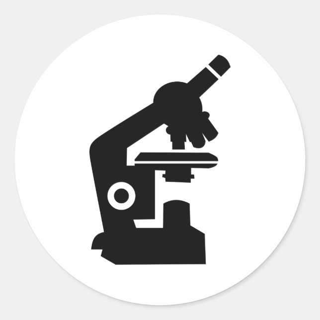 Sticker Rond Microscope (Devant)
