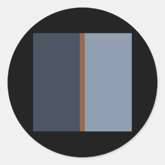 Sticker Rond Mid Century Moderne rétro motif 2001