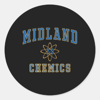 Sticker Rond Midland High School Chemics C1