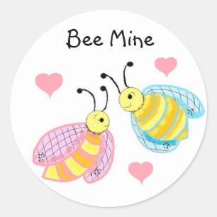 Sticker Rond Mienne abeille