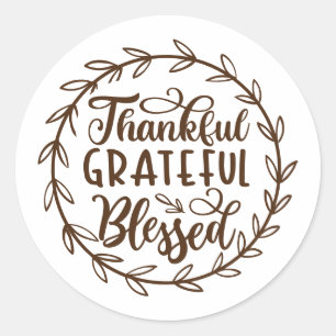 Sticker Rond Mignonne Brown Remercieuse, Gratuit, Citation Bien
