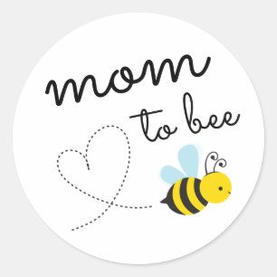 Sticker Rond Mignonne Maman Jaune À Avoir