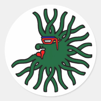 Sticker Rond Migrozalt verte
