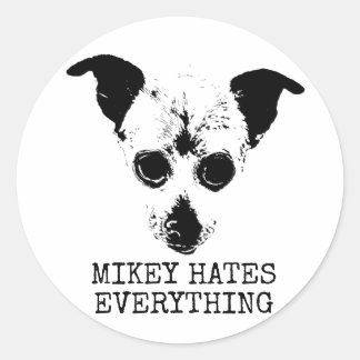 STICKER ROND MIKEY HATTE LES TICKERS
