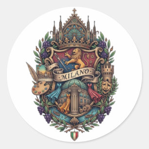 STICKER ROND MILAN