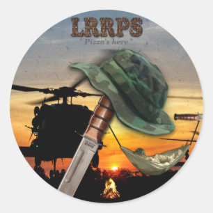 Sticker Rond Militaire LRRPS LRRP recon marine de l'armée