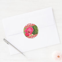 Mini Décale d'accueil d'événement en rose et vert