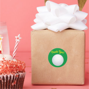 Sticker Rond Mini Golf Balls Anniversaire Fête Enfants Sports