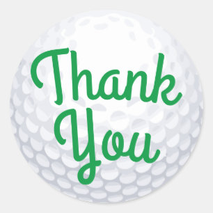 Sticker Rond Mini Golf Balls Anniversaire Fête Enfants Sports