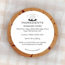 Minimal Cute Cake Logo Bakery Ingredient