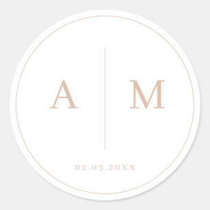 Sticker Rond Minimaliste