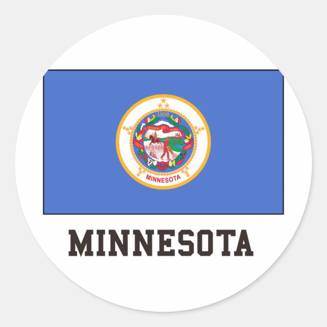 Sticker Rond Minnesota (Devant)