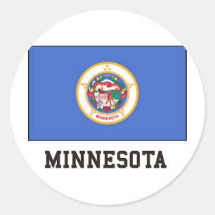 Sticker Rond Minnesota
