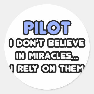 Sticker Rond Miracles et pilotes