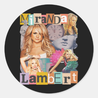 Sticker Rond Miranda Lambert