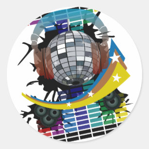 Sticker Rond Mirror Ball
