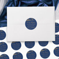 Mis Quince Royal Blue et Gold Leaf 15 Anniversaire