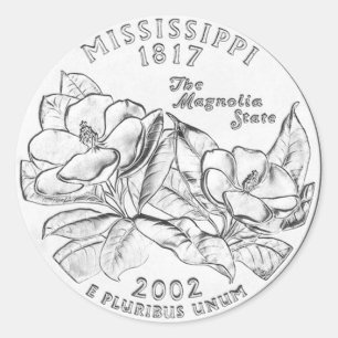 Sticker Rond Mississippi