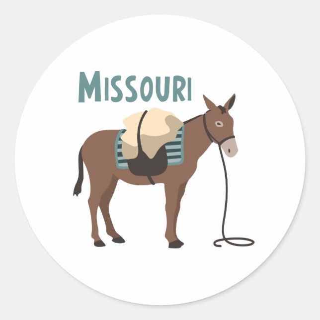 Sticker Rond Missouri (Devant)