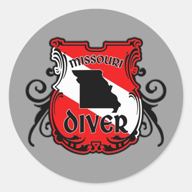Sticker Rond Missouri Diver (Devant)