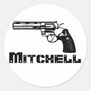 Sticker Rond Mitchell !