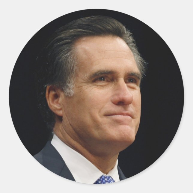 Sticker Rond Mitt Romney (Devant)