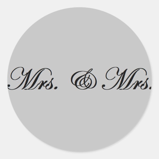 Sticker Rond Mme & Mme (Devant)