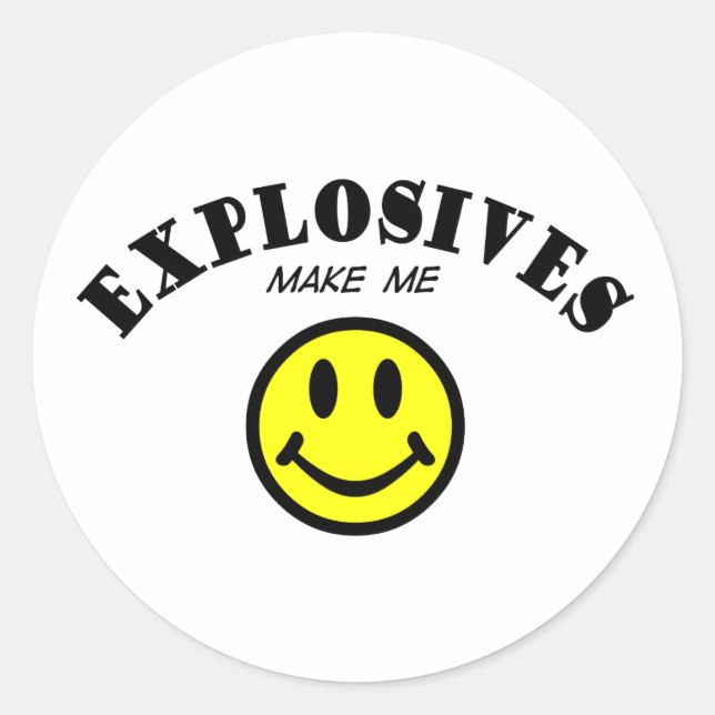 Sticker Rond MMS : Explosifs (Devant)
