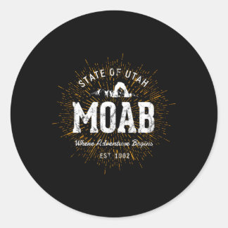 Sticker Rond Moab Style