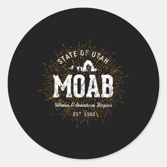 Sticker Rond Moab Style (Devant)