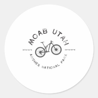 Sticker Rond Moab Utah Mountain Biking T 