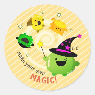 Sticker Rond Mochi Halloween - Faites votre propre magie