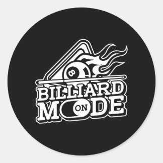 Sticker Rond Mode Billard sur la table de noeud de pool lecteur