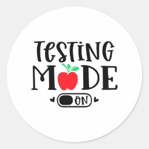 Sticker Rond Mode Le Dernier Jour De L'École Jour De L'Examen E