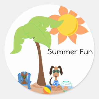 Sticker Rond Mode Peticulaire SummerFun Sticket