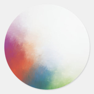 Sticker Rond Modèle Abstrait couleur moderne personnalisé