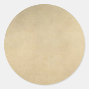 Sticker Rond Modèle Arrière - plan de parchemin papier Tan vint